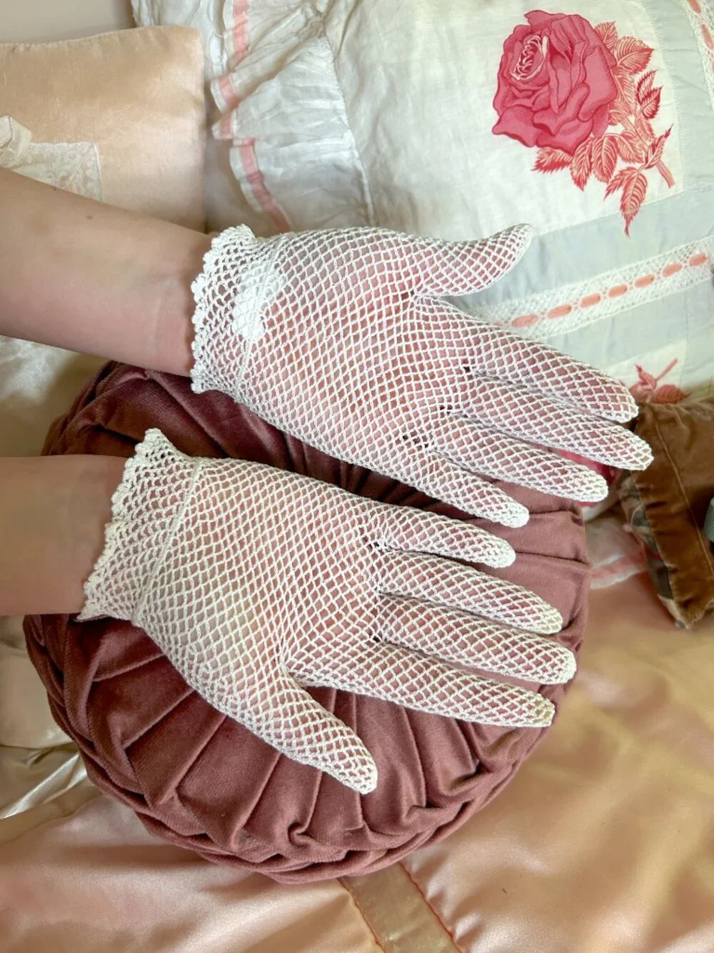 Vintage delicate crochet